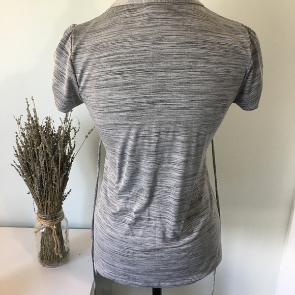 Grey short sleeve blouse - Picture 4 of 4